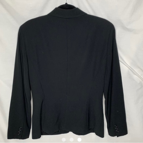 DKNY Y2K Womens Black Blazer size 10 Shoulder Pads - Picture 3 of 3